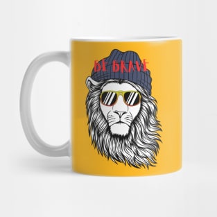 brave lion Mug